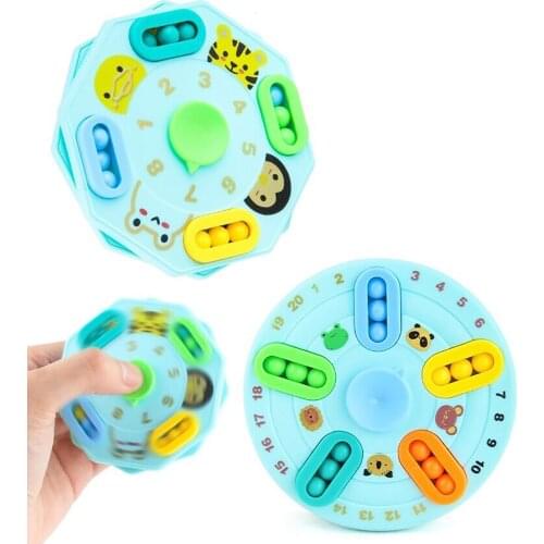 Spinner Fidget Toys Rotating Magic-Bean Fingertip Stress Relief Intelligence Educational Sensory Toys For Kids Antistress hand