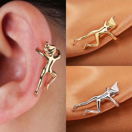 HELIX EAR CUFF NEW EARRING GYMNASTS PERSONALITIES CLIP SILVER GOLD CARTILAGE