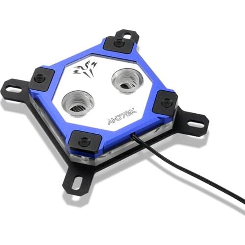 Syscooling C75K CPU block water cooling water block micro water channel copper material G1/4 thread RGB support