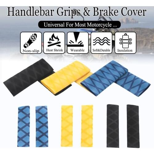 Universal Motorcycle Non-slip Heat Shrink Handlebar Grips Brake Cover For BMW R1250GS Adventure R1200GS F900XR F850GS K1300S R9T