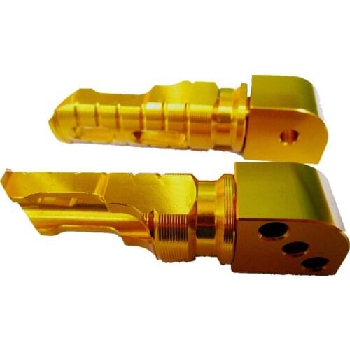 Gold Rear Footrests Foot pegs For Ninja ZX10R 2004-2013 ZX636 2003-2006 ZX6R 2003-2013 ZX9R 98-2003 Z1000 Z750 Z750S