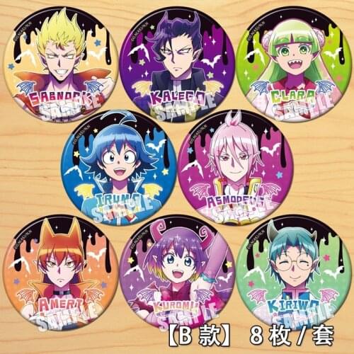 58mm Anime Mairimashita! Iruma-kun Suzuki Iruma Badge Round Brooch Pin Cartoon Bag Collection Anime Pendant Buttons Cosplay