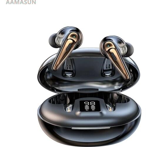 Wireless Bluetooth Headphones with Microphone Button Control TWS Bluetooth Earphones Sports Waterproof Wireless Headsets Earbuds