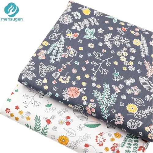 Floral Cotton Fabric by Meters for Kids Dresses Cushions Pillow Cases Bedding Sheet Sewing Decoration Cloth Bag Fabric