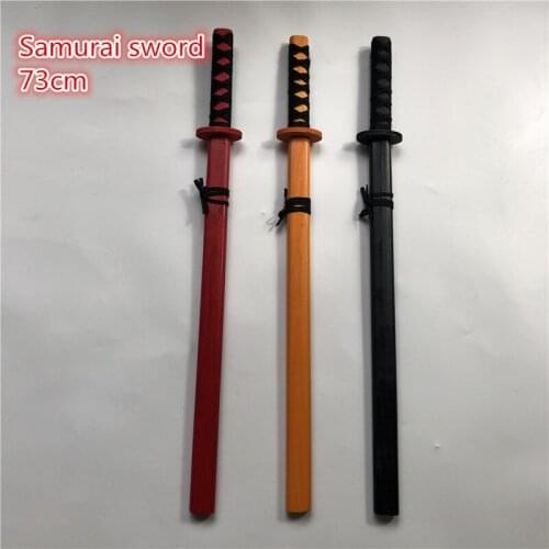 Cosplay Wooden Sword Mini Simulated Animation Prop Weapon Anime Katana Samurai Ninja Performance Props Gift Toys For Kids 73cm