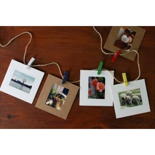 DIY 3" hanging paper photo frames wall picture frame for home decoration,10pcs/set shipping fee