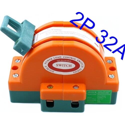 30A 220V Two Pole Double Throw Knife Disconnect Switch 2P32A