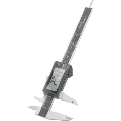 150mm 6'' Full Screen Yellow/white LCD Electronic Digital Caliper Stainless Steel Vernier Caliper precise measurement tool