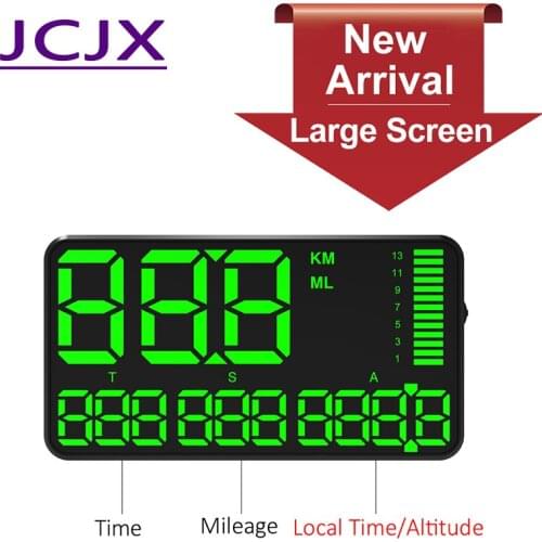 C90Large Fonts 5.3" GPS Speedometer Digital Car Speed Display Over Speeding Alarm System Universal For Bike Motorcycle Truck Car