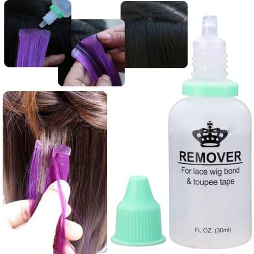 1 Bottle 30ml Hair Glue Remover Adhesives Remover Tape Hair Extension Tool Double-Sided Wig Glue Remover For Lace Frontal Wig