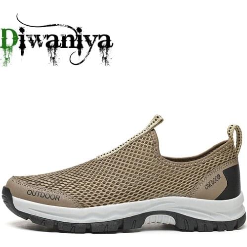 Summer Men Outdoor Sneakers Breathable Hiking Shoes Men Outdoor Hiking Sandals Men Trekking Trail Water Sandals Big Size 39~48