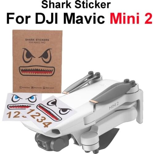 DJI Mavic mini 2 Shark Sticker Drone Body Sticker Aircraft Adhesive Decals Skin for DJI Mavic mini 2 Accessories
