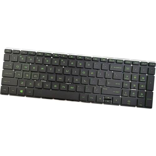 New Keyboard Green Backlit Accessories Mounting Kit Parts for Gaming Pavilion 15-CX Series 15-CX0010CA 15-CX0020CA 15-CX0030NR