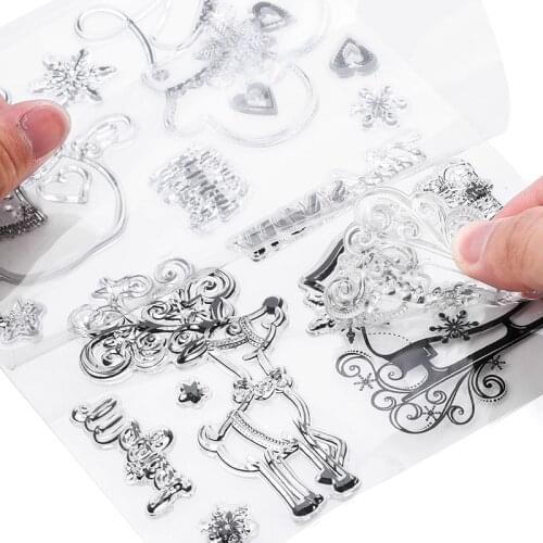 Christmas Stamp setDIY Cookie Cutter Fondant Cake letter emboss Decorating Tools embosser Silicone Molds Cutters For Accessories