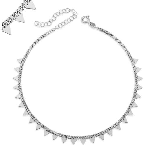 Silver Triangle Bangle