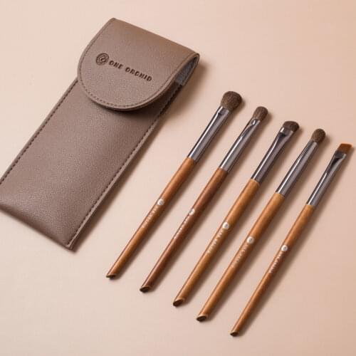 Shinedo 5 Pcs Horse Hair Eyeshadow Makeup brush trvel kit