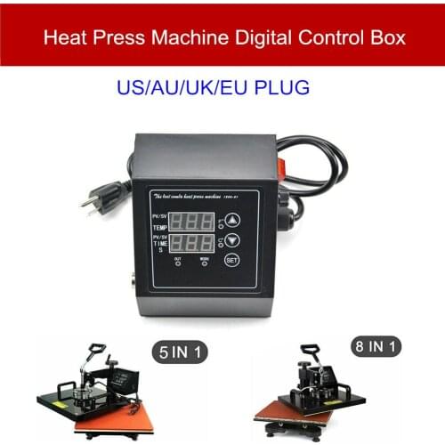 110V/220v Heat Press Machine Digital Control Box-Temperature Time Embossing Tool Embossers 2021 New US/UK/EU/AU Plug