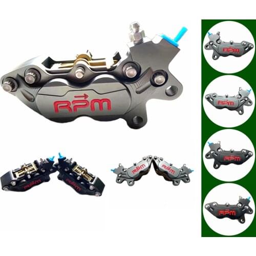 RPM CNC Motorcycle Universal 40mm Front Rear Brake Calipers 4 Piston For Honda Yamaha Kawasaki Suzuki Motorcycle Accessories