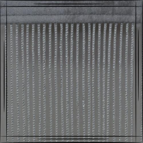 Gülpınar Curtain White Silver Lurex Thick Chain Rope Curtain