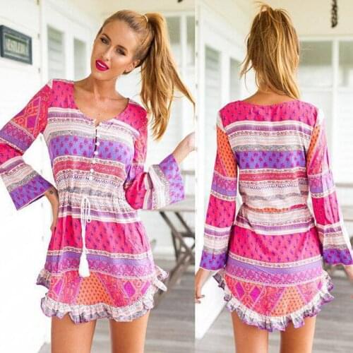 Hot Sale Sexy Women Summer Dress Free Shipping 3S2421 Round Neck Long Sleeve Dress Fashion Design Dress