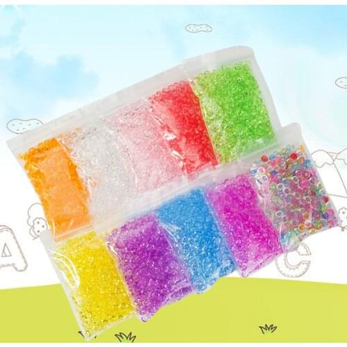 10 Pack Assorted Colors Fishbowl Fish Bowl Slime Crystal Pearls Beads for Crunchy Home Slime Decoration Beads Vase DIY Crafts