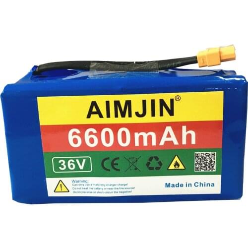 10s2p 36V Li ion rechargeable battery 5.4/6.6/8.0/9.8/10.4ah double wheel balance vehicle battery