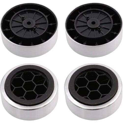 4PCS SPEAKER FEET PAD 61x23mm MACHINED ALUMINUM Plastic Isolation Amplifier Turntable CD Player DAC Preamp Stand Base Mat Pad