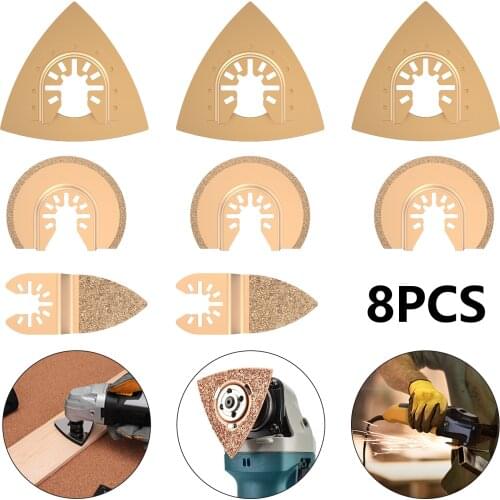 5/6/8PCS Carbide Oscillating Tool Saw Blades For Quick Change Multi-Tools Tile Prorous Concrete Cement Ceramics Cutter