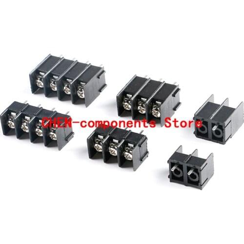 5pcs KF7.62L/H-7.62-2P/3P/4P straight plug 7.62mm pitch fence type terminal block can be spliced