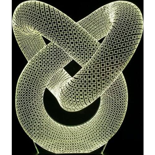 Abstract 3d Night Lamp Gradual Atmosphere Led Table Lamps For Living Room Factory wholesale 7 color change Deco Lamps