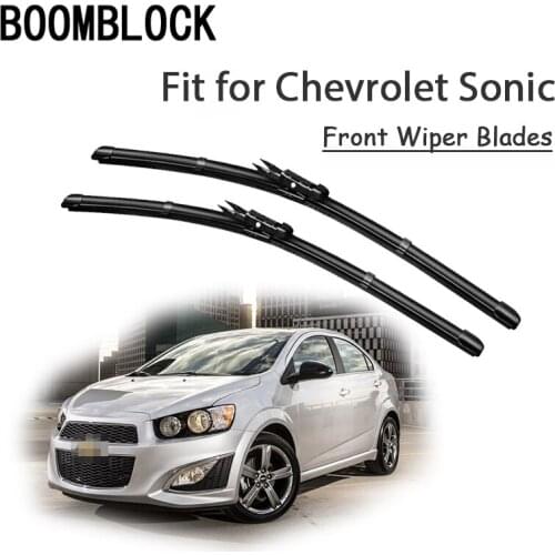BOOMBLOCK 2PCS High Quality Front Windshield Wiper Blades For Chevrolet Sonic 2016 2015 2014-2011 Accessories