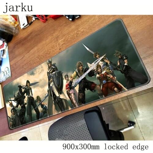 Final fantasy mouse pad gamer 900x300mm notbook mouse mat large gaming mousepad large Heroes of Light pad mouse PC desk padmouse