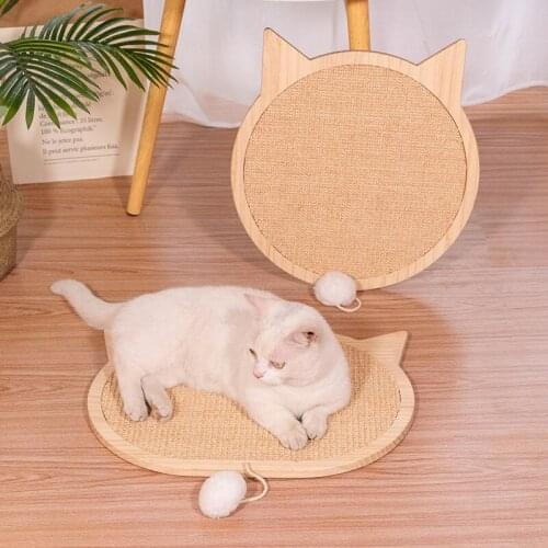 Pet Cat Scratcher Litter Grinding Claw Wooden Board Wear-resistant Cats Scratching Pad Basin Dust Cat Toys Pets Supplies