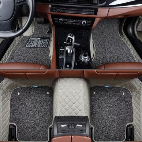 Car floor mats for Nissan D22 GT-R fuga Quest GENISS Qashqai Note Murano March Teana Tiida Almera X-trai LANNIA Custom foot mats