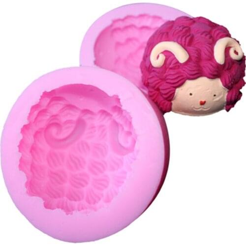 Bakeware Cooking Tools DIY Sheep Soap Pudding Mold Cake Decorating Supplies Fondant Cake Chocolate Mold 2873