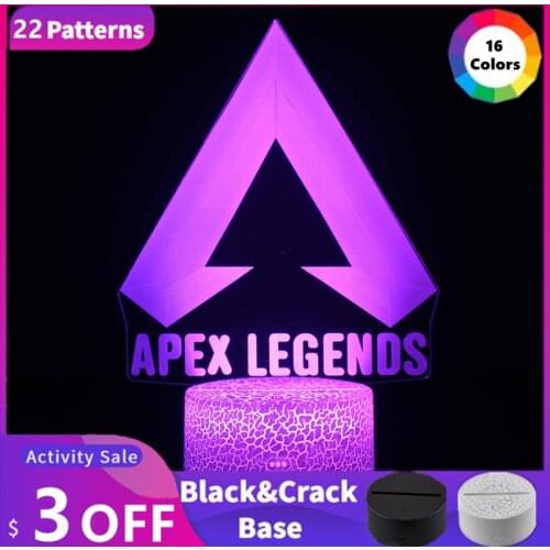 Apex Legends Gaming Room Decoracion Luz Deco Gamer Setup Luces Adolescente Legend Teenager Chambre Decor LED Night Games Bedroom