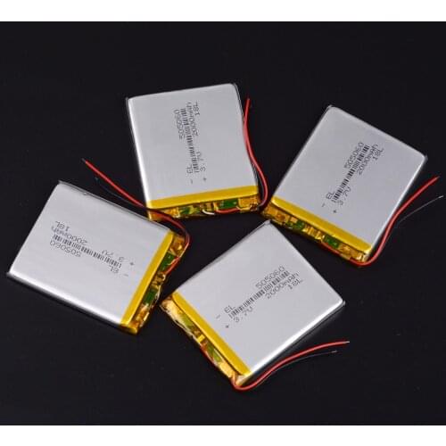 505060 3.7v 2000mAh li-ion Lipo cells Lithium Li-Po Polymer Rechargeable Battery For interphone Bluetooth speaker POS GPS e-book