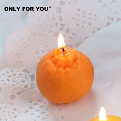 New Orange Shape Candle Silicone Mold for DIY Handmade Ornaments Plaster Chocolate Soap Candle Fondant Mould