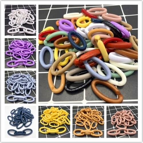 New 35x20mm 10pcs/ Acrylic Chain Links DIY Charm Accessories for Jewelry Making