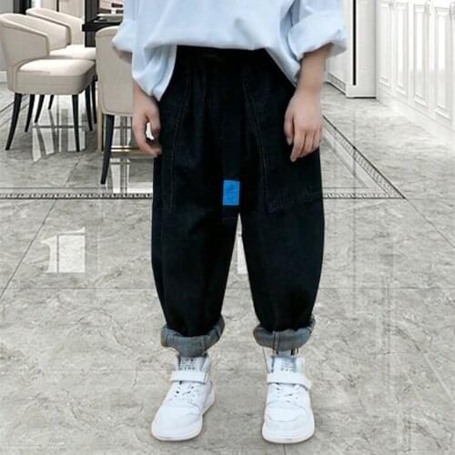 New Kids Pants Girls Toddler Boys Jeans Trousers Children Jeans for Boys Jeans Kids Boy Casual Denim Pants Kids Clothing 4-14Y