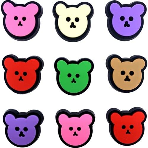 Wholesale 100PCS Mix Cartoon Bear Icon Embellishments Flat Back Animal Accessories For DIY Jewelry Phone Case Scrapbook