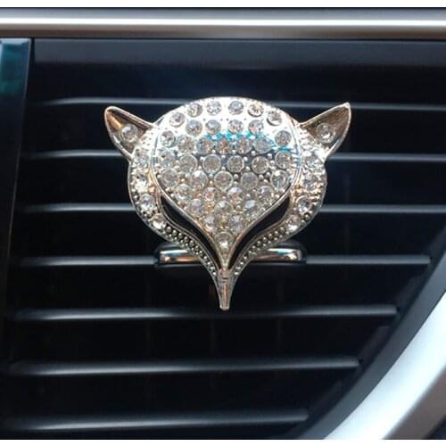 Cool Fox Car Decoration Clip Car Air Freshener Auto Outlet Perfume Scent Car Aroma Diffuser Car Accessories Interior Gifts