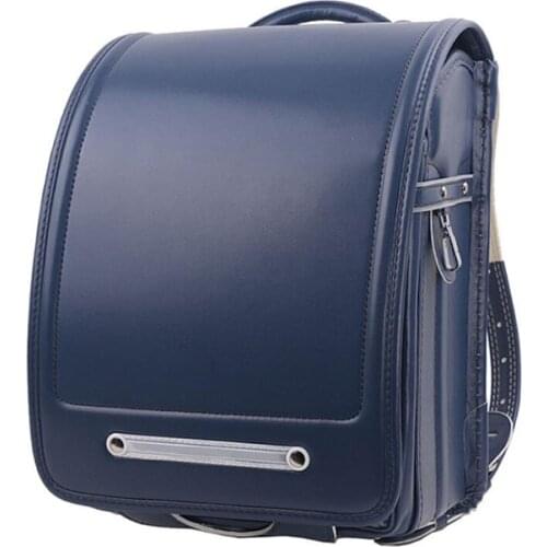 High quality handmade Children School Bag For Boy And Girl Backpack PU Hasp Japan shoulder Bag Kids Orthopedic Bookbags Mochila