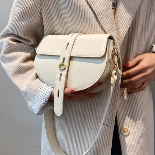 Shoulder Bags Crossbody Bags for Women Designer Bag Handbag Travel Bag All-match Fashion 2021 New Trend PU Leather Saddle Bag