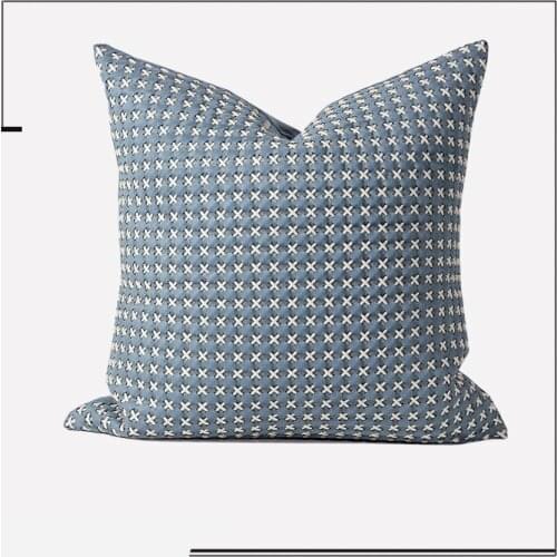 Quiet Blue/White Braided Rope Modern Cushion Covers Throw Pillow Cover Home Decorative Pillowcases 45x45cm for Sofa Bedroom
