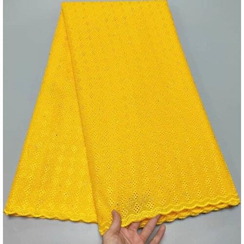 Party Q 2021 Latest High Quality African Nigerian Cotton Tulle Lace Fabric Wedding For Prom Dress Swiss Damask 2.5Yards