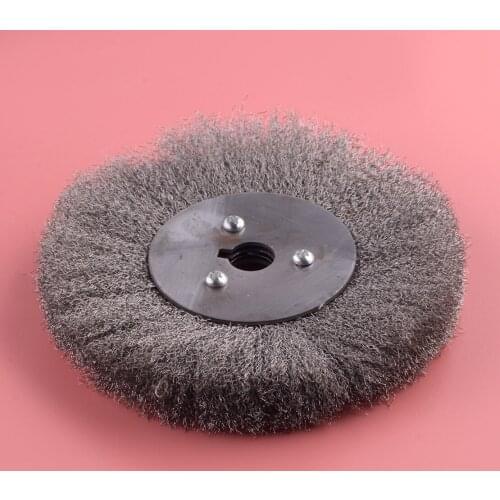 Crimped Stainless Steel Wire Reel Wheels Polishing Brush For Rust Cleaning Grinder For Light Deburring Edge Mixing