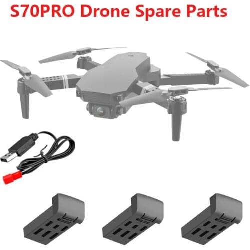 YLRC S70Pro Drone Original Accessories 3.7V 600mAh Battery USB Charger Cable S70 Drone Spare Parts
