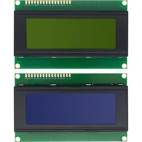 10pcs 20x4 LCD Modules 2004 LCD Module with LED Blue Backlight White Character/Yellow green