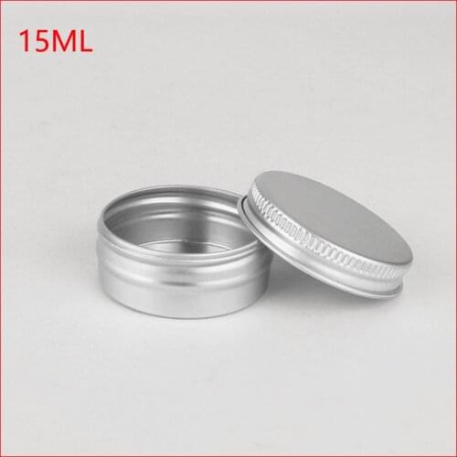 15g aluminum jar, metal jar for cream powder gel use cosmetic bottles, 15ml aluminum container 100pcs/lot